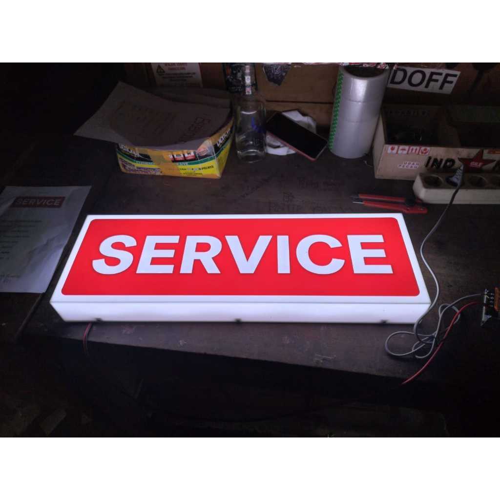 Neon Box Custom Lampu LED On Air-sign box custome ukuran 25x10
