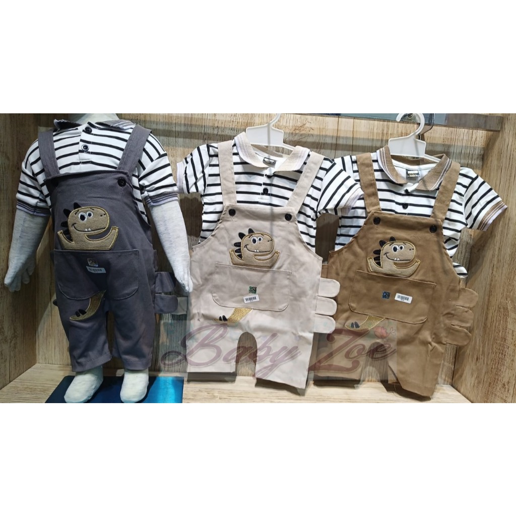 Setelan Anak Laki-Laki Overall Baju Kodok Bayi 1 - 2 Tahun