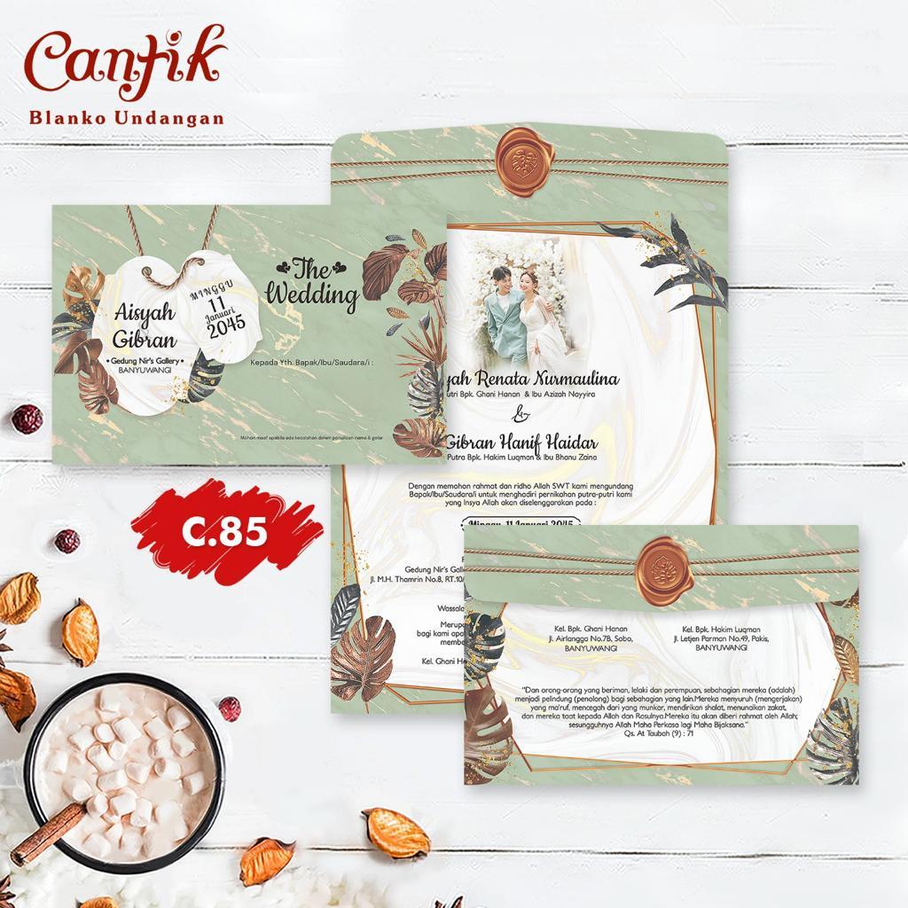 CANTIK 85 Blanko Undangan | Undangan Murah | Free File Setting