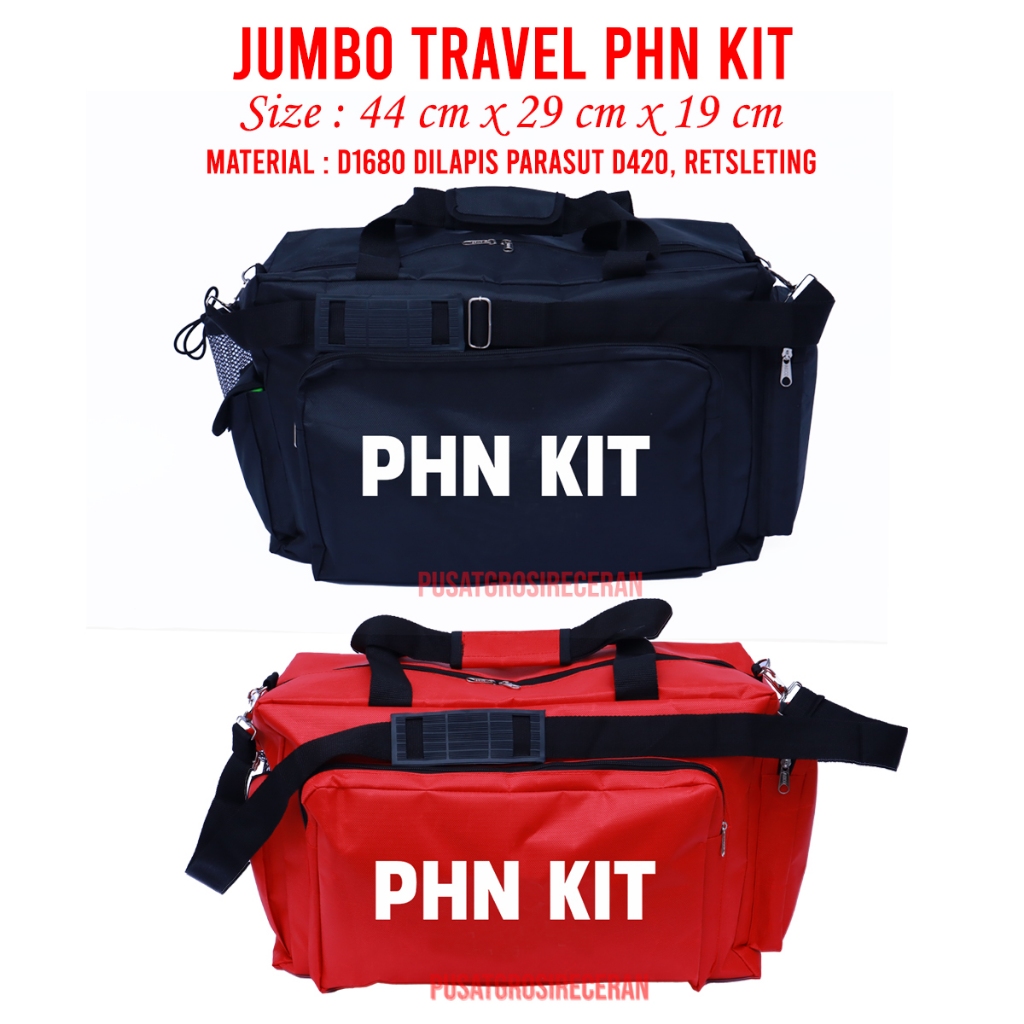 PHN KIT Jumbo Travel Medical Kit Bag Tas Perlengkapan Medis Emergency Kit P3K SAR First Aid Tas