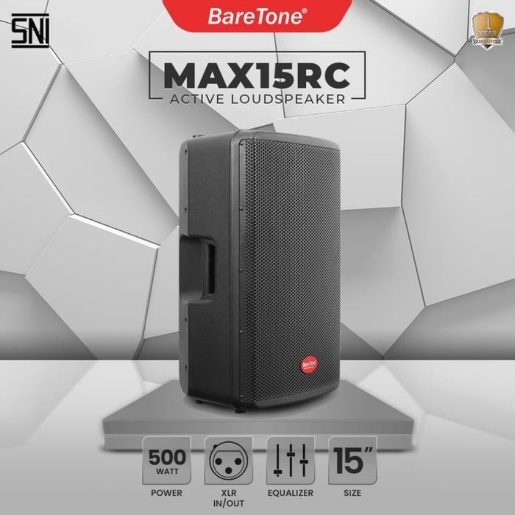 [ Sepasang 2 Box ] Speaker Aktif Baretone MAX15RC MAX 15RC Original 15inchi 15in 500 Watt High Quali