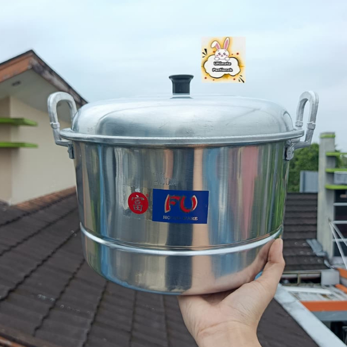 Dandang Aluminium FU / Dandang FU 26 / Kukusan/Panci Kukus /Dandang OK