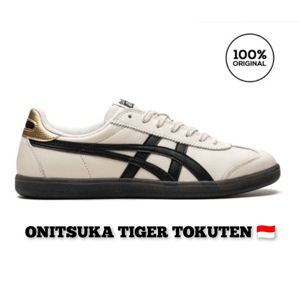 Tokuten Cream Black Gold Unisex ORIGINAL Onitsuka Tiger