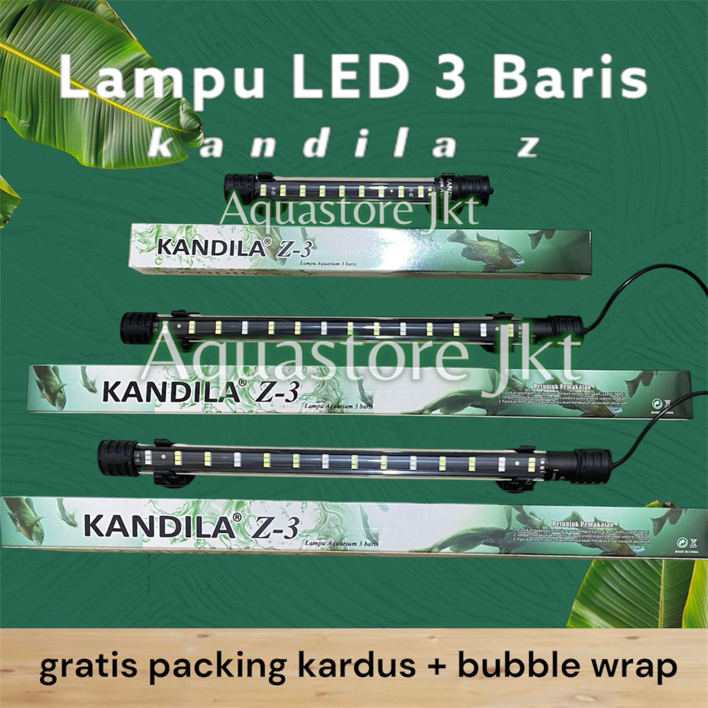 Lampu aquarium celup led 3 baris kandila z 3 lampu celup aquarium aquascape