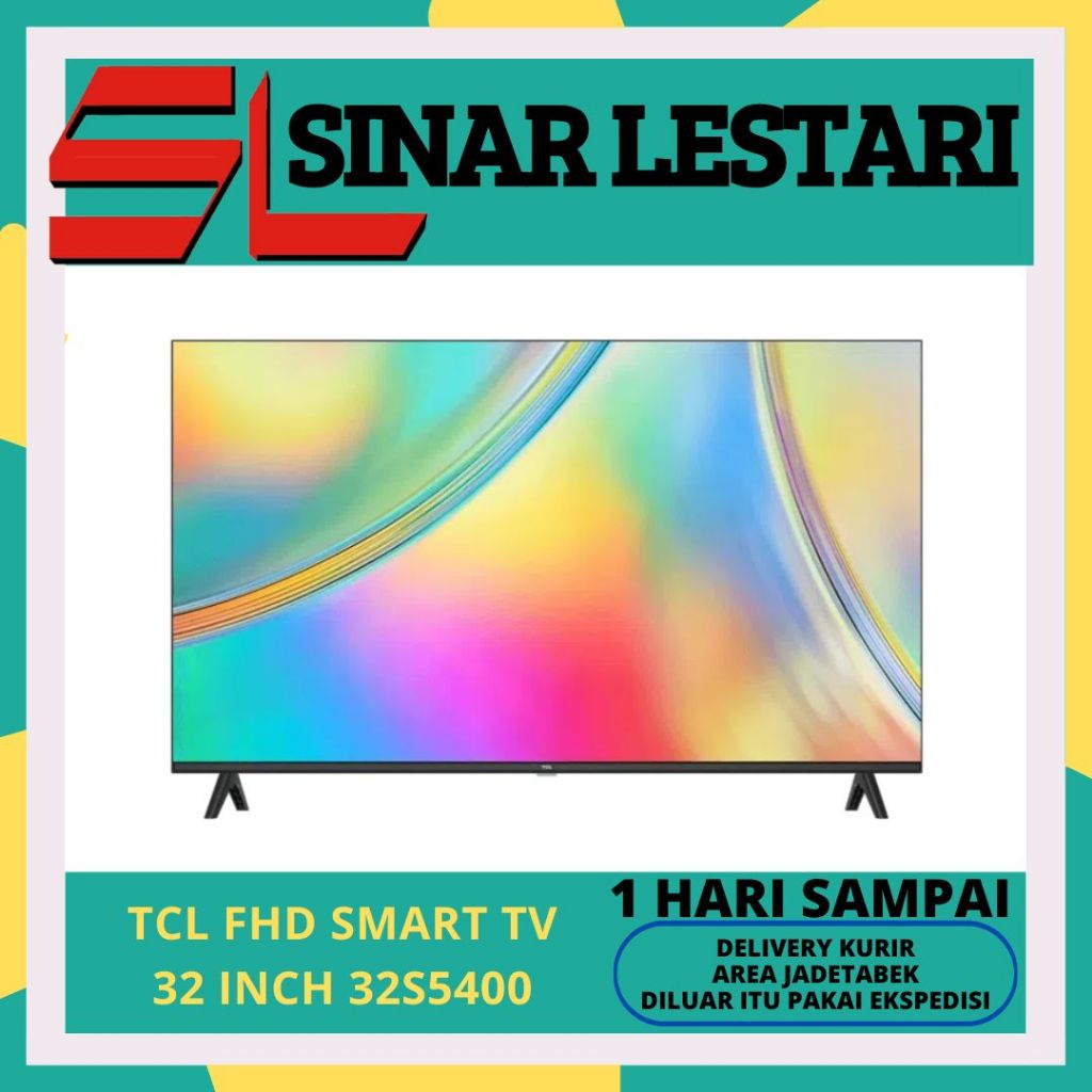TCL 32S5400 GOOGLE TV FHD 32 INCH Metallic Bezel-less S5400