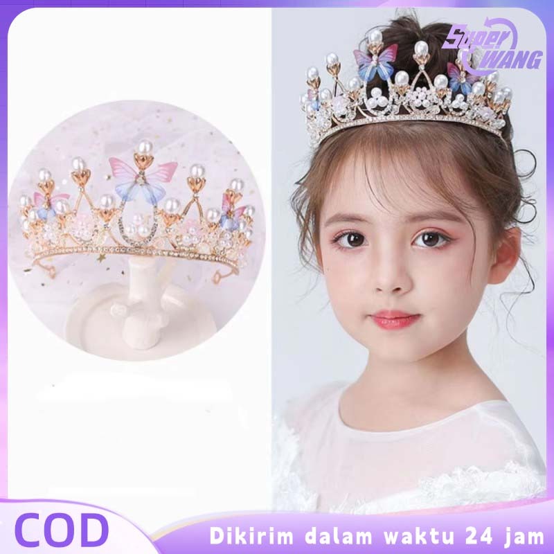 Mahkota Perempuan Princess Mahkota Hijab Anak Indah Dan Elegan Mahkota Ulang Tahun Cewek Mahkota Ana
