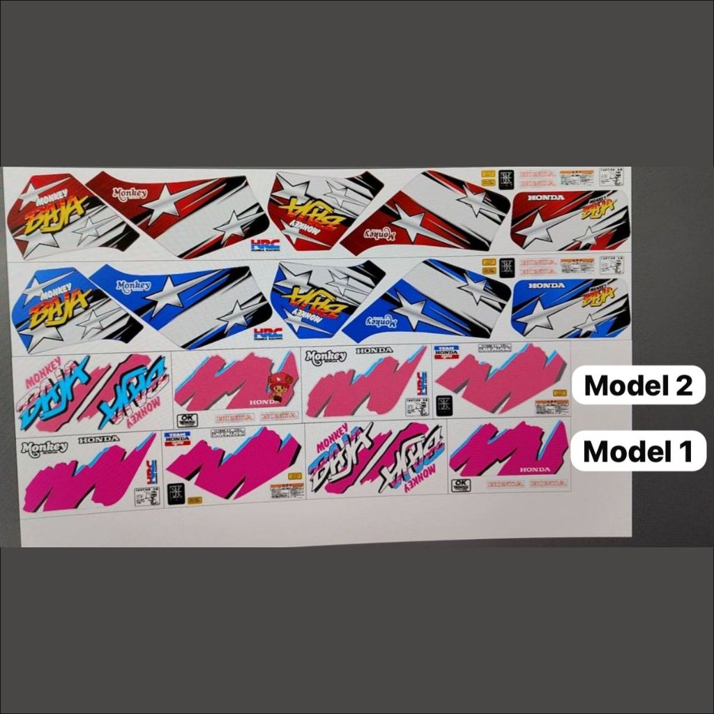 Striping Honda Monkey Baja | Bahan Premium Made In Thailand