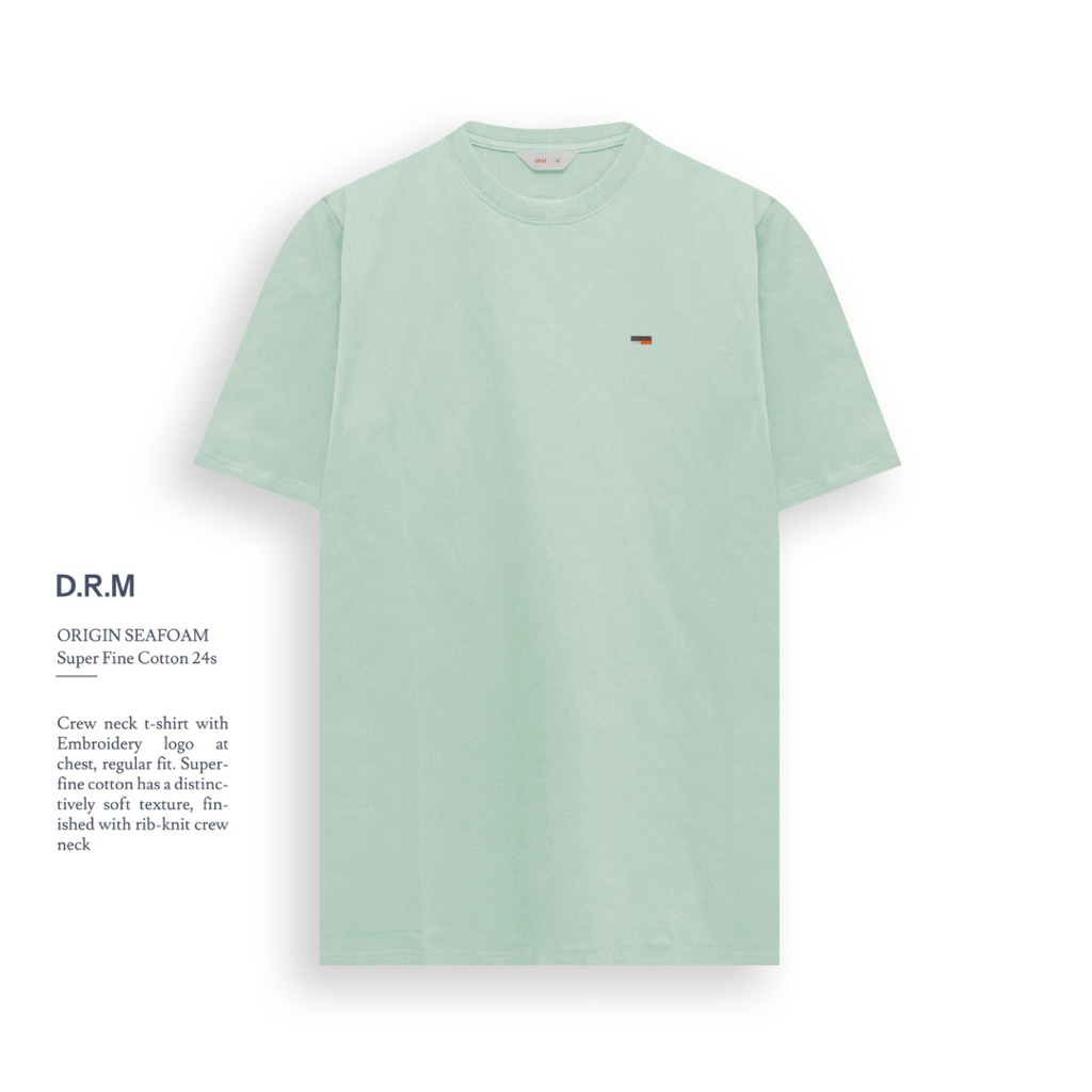 kaos drm ~ drm wear ~ tshirt origin seafoam | kaos polos.