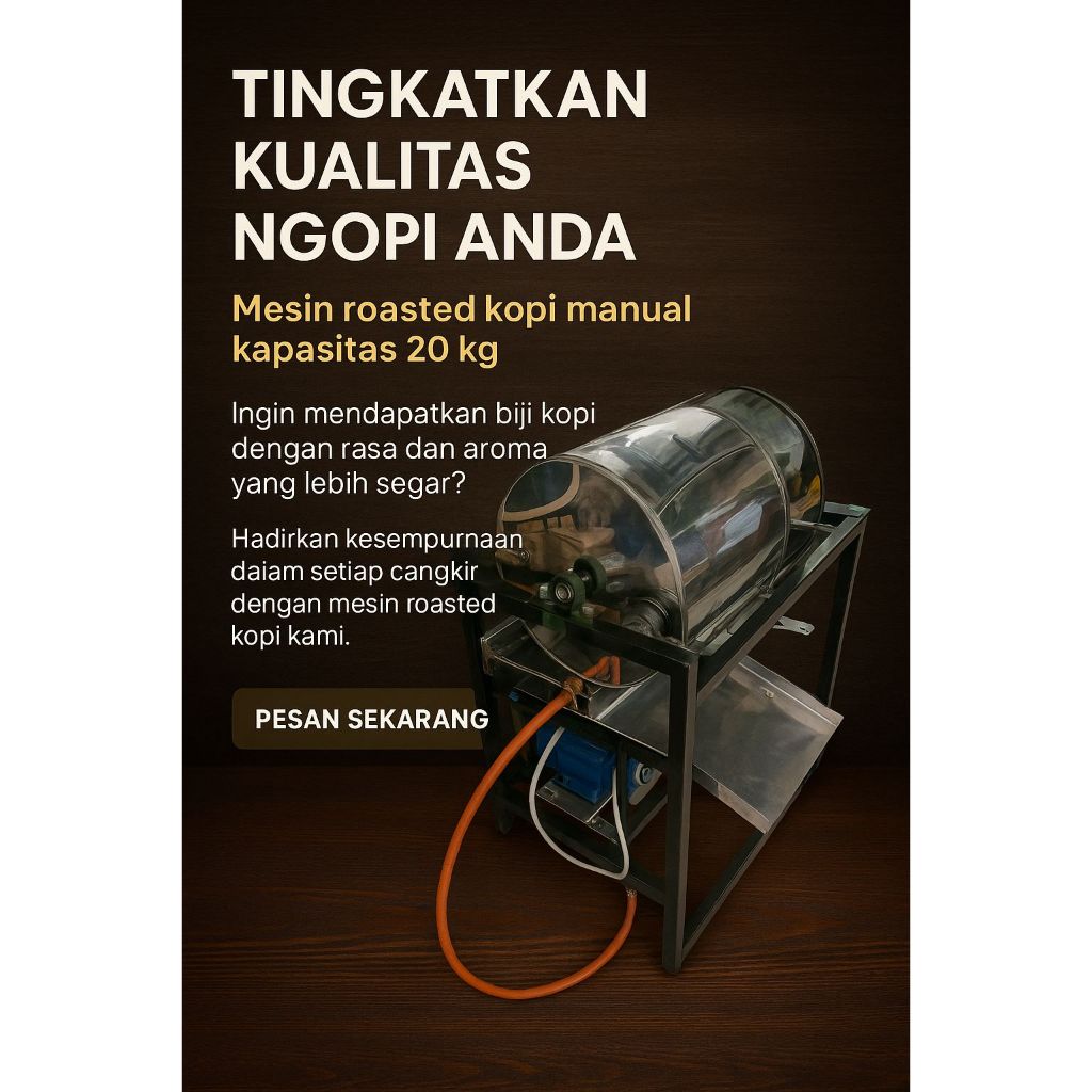Mesin Roasting Kopi 20 Kg • Coffee Roaster • Mesin Sangrai Kopi • Alat Roasting Otomatis