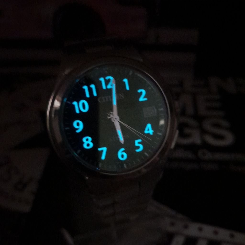 Jam tangan pria Citizen Eco Drive Duratec Attesa Military H110 T011331 JAPAN