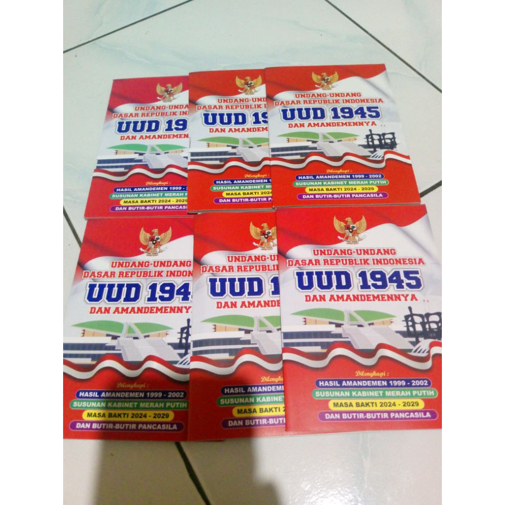 Buku saku UUD 1945 KABINET INDONESIA MAJU TERBARU