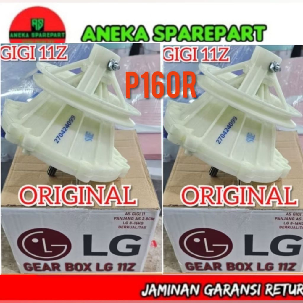 gear box mesin cuci LG type P160R ORIGINAL