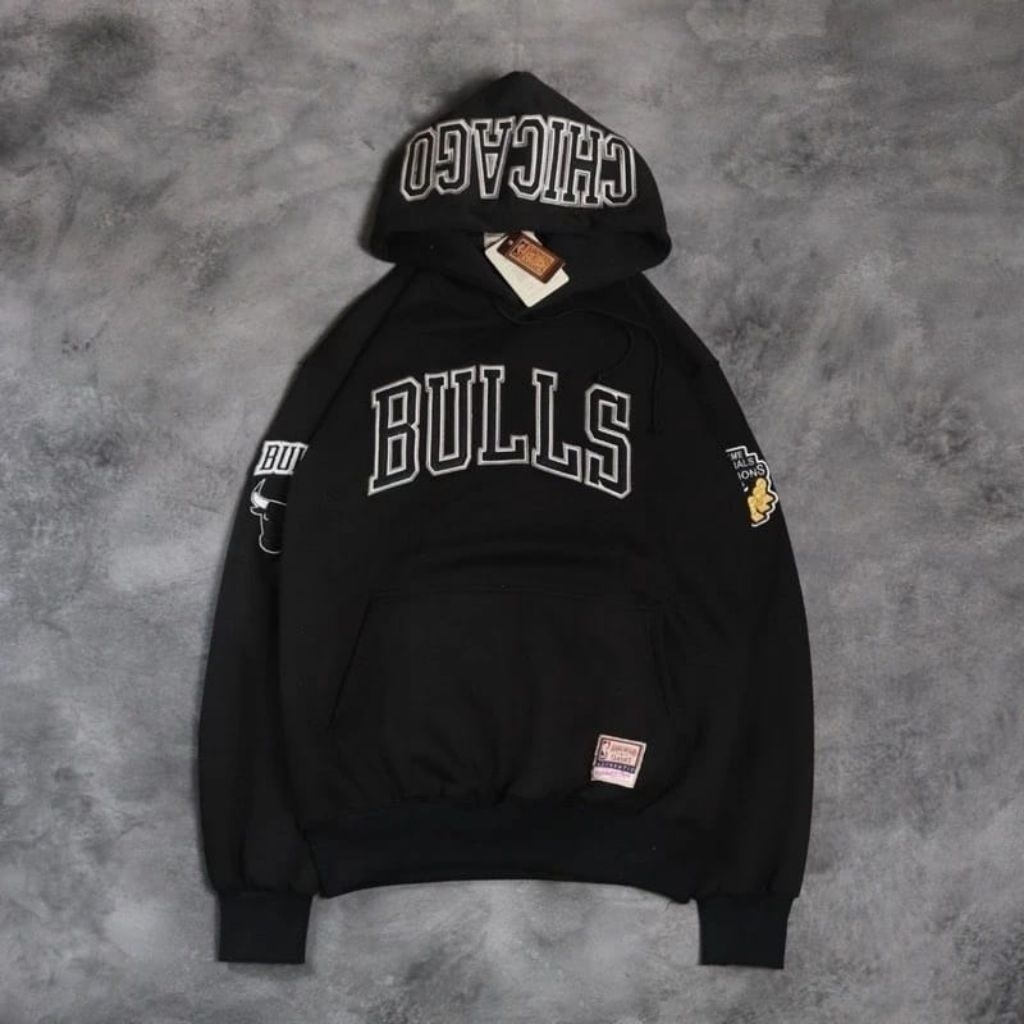 Hoodie Chicago Bulls Bordir Premium