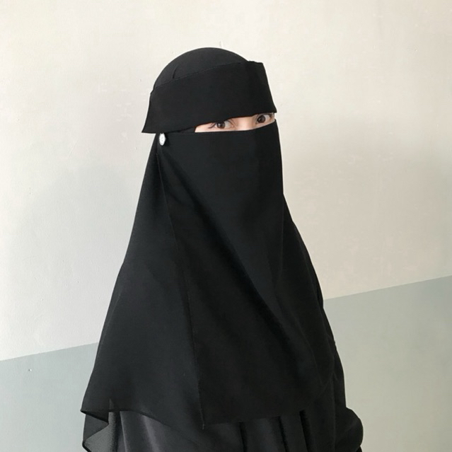 FAHIMY NIQOB - Niqab Poni bandul tali kecil bedoon essm