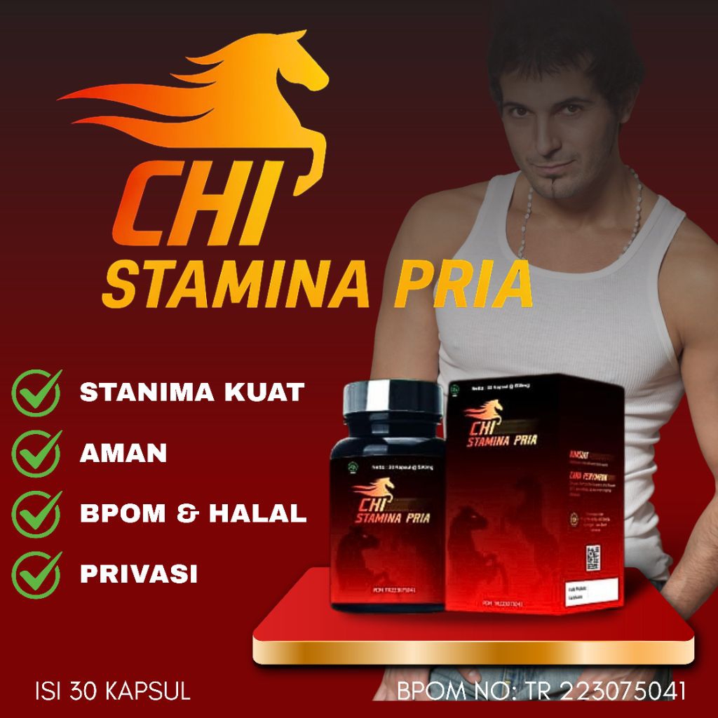 Chi Stamina Pria – Vitamin Herbal Stamina, Jamu Kesehatan Pria Dewasa, Vitalitas & Daya Tahan Tubuh