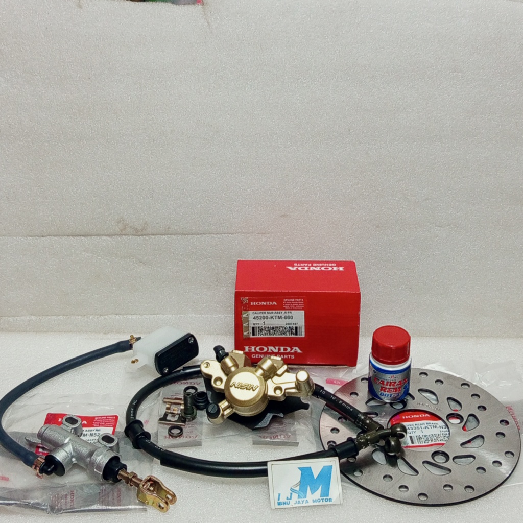 PAKET KALIPER 5 ITEM SET CAKRAM BELAKANG SUPRA X 125 OLD NEW FI BLADE NEW CS ONE PNP SONIC 150 KTM S