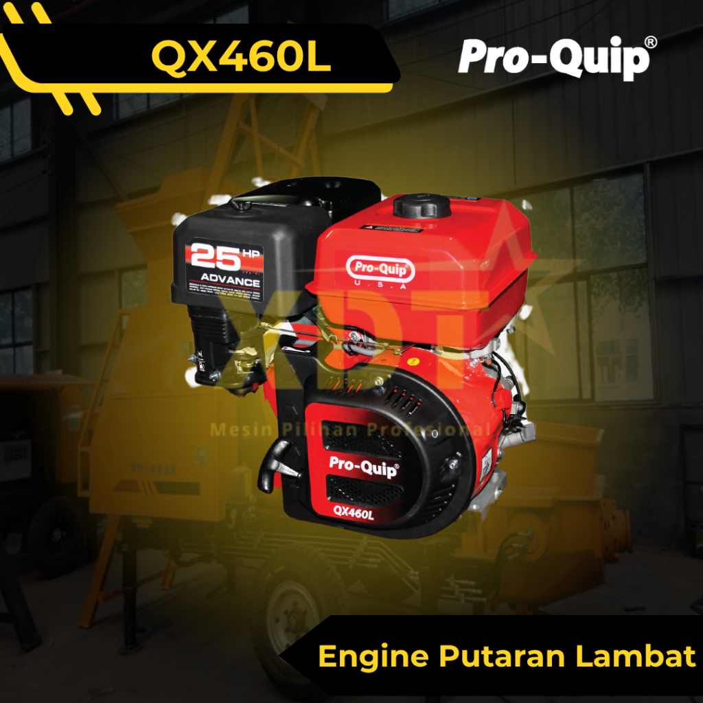 ProQuip QX460L Mesin Penggerak Putaran Lambat Bensin 25 HP Gasoline Engine PROQUIP QX 460 L