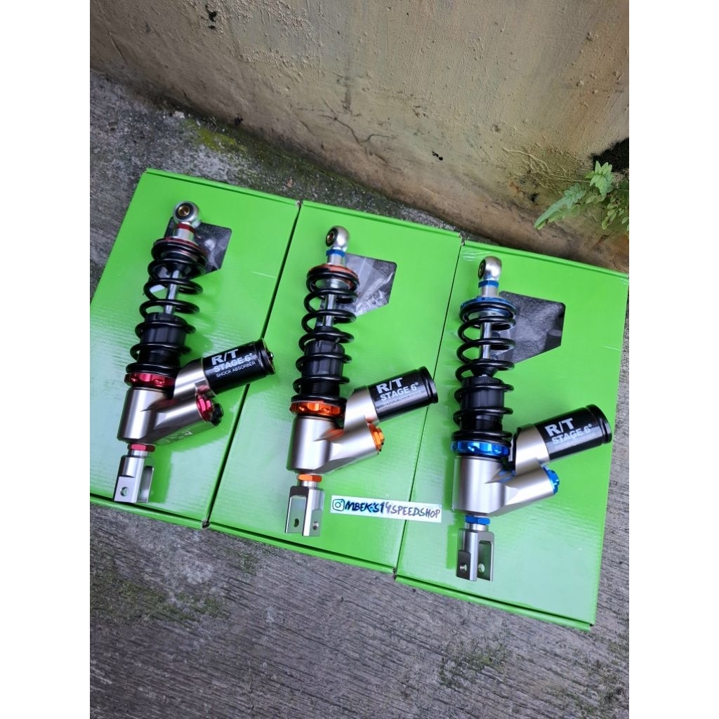 Shock Sok RT Stage, Stage 6 R/T Original Vietnam Size 320mm Vario, Beat, Scoopy, Mio, Dll