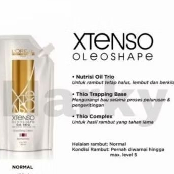 loreal xtenso smoothing 400ml Step 1 Cream Pelurus Rambut L'oreal - XTENSO 400ML