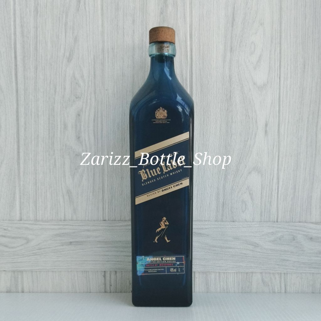 Botol Kosong JW Blue Label Limited Edition Design Angel Chen 1Liter