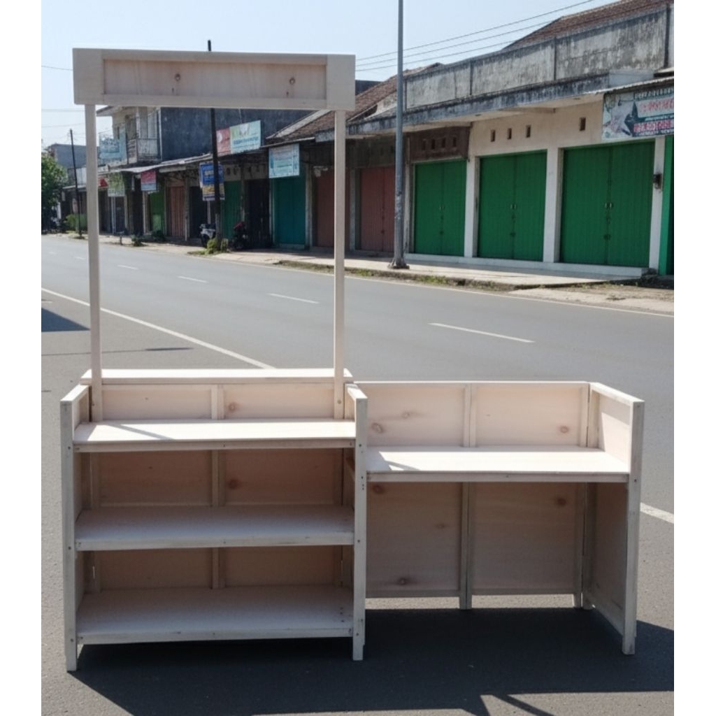 simple bisa bongkar pasang/  Promo murah Booth lipat portable/ booth jualan/ meja kompor/ meja stand