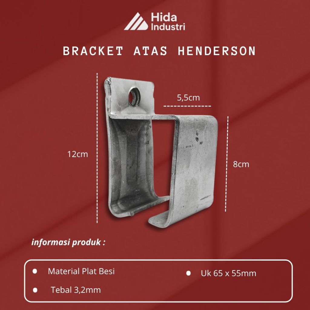 (PROMO) Bracket Rel Atas Henderson - braket rel - breket rel | Aksesoris rel Henderson