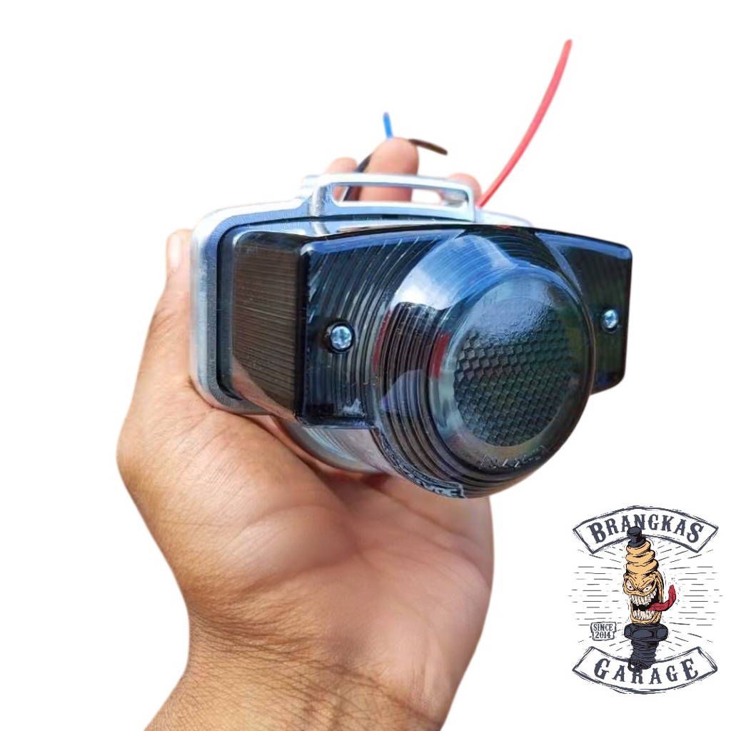 Stoplamp CB 450 Smoke CNC Monkey Pangkon cb450 CNC Stoplamp CB450 Braket stop CNC CB