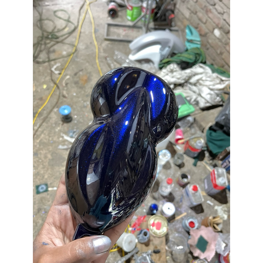 Cat effect Dark Blue || Hitam Lembayung biru || Hitam lembayung || Moonblack blue