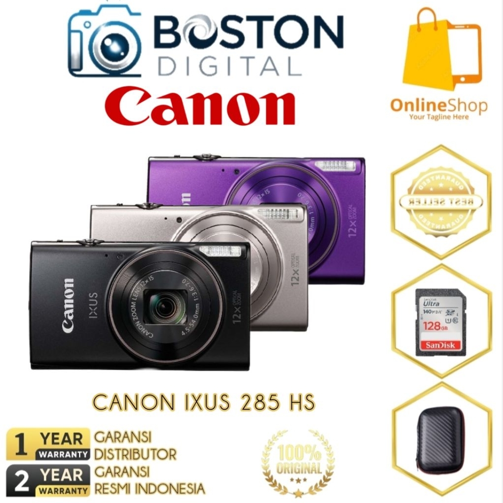 CANON IXUS 285 HS WIFI / CAMERA DIGITAL CANON IXUS 285 HS / IXUS 285HS