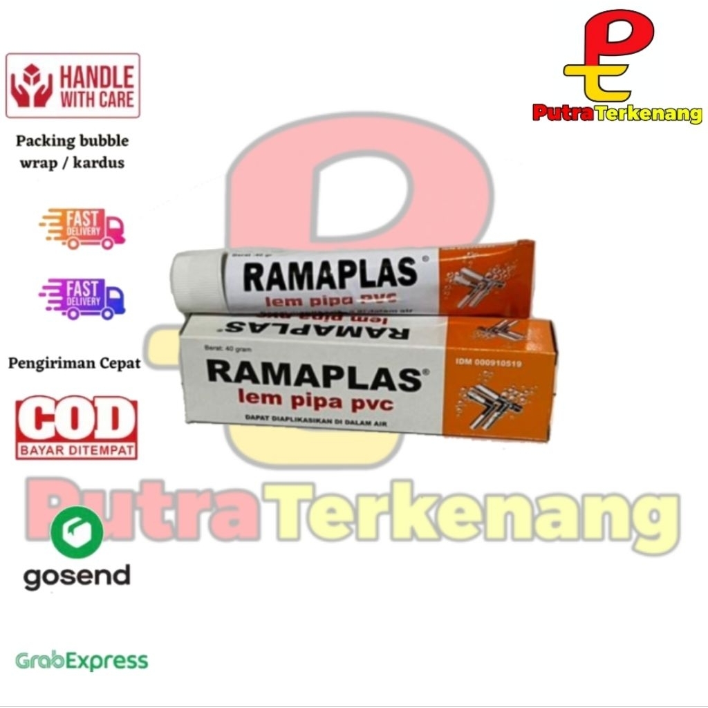 Lem Pipa PVC Ramaplas Original Super Kuat Anti Bocor Cepat Kering