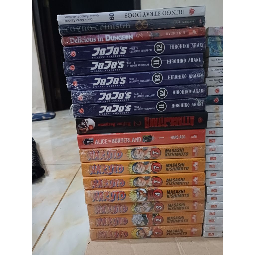 komik attack on titan bindup vol 2 dan naruto bindup 7