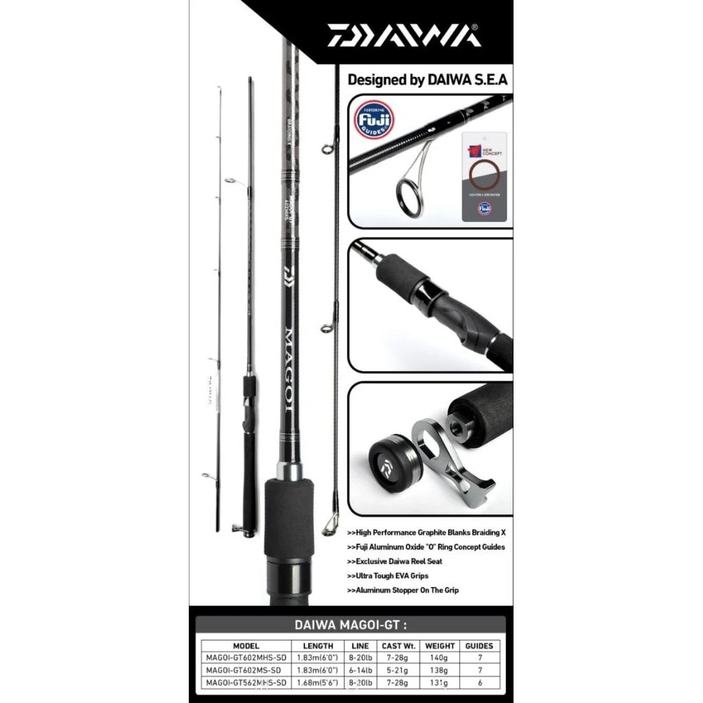 Joran Pancing Daiwa Magoi-GT Magoi-MX GT 180 cm