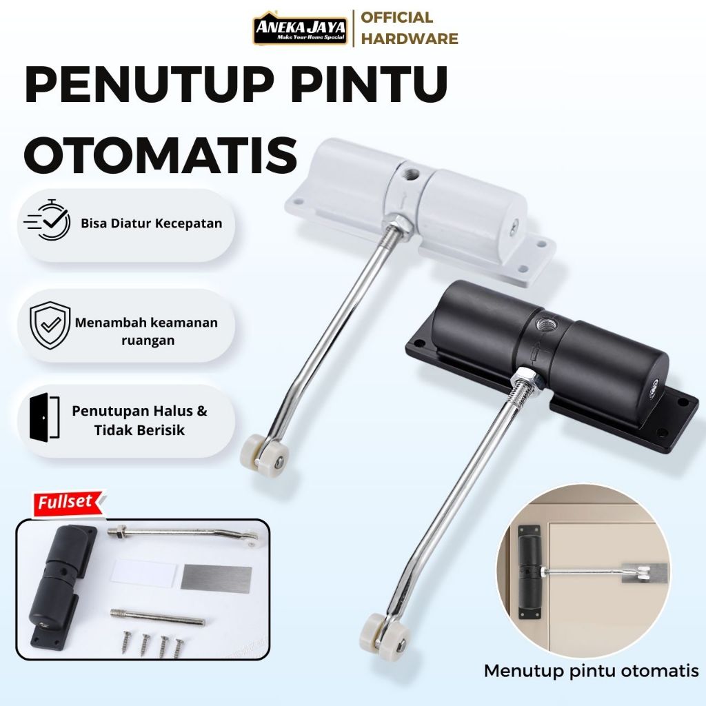 Penutup Pintu Otomatis Door Closer Hidrolik Anti Banting Peredam Pintu Rumah Kantor Hotel