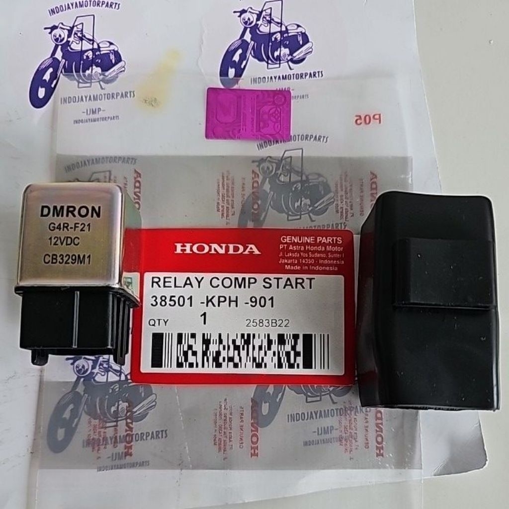 38501-KPH-901 Bendik Relay  Starter Honda Supra, Karisma, Scoopy, Revo