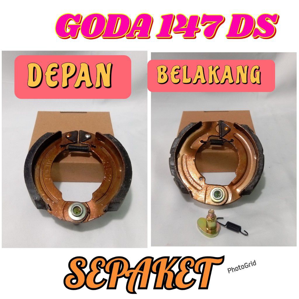 KAMPAS REM DEPAN BELAKANG GODA 147 DS /KAMPAS REM SEPEDA LISTRIK GODA 147 DS (SEPAKET)