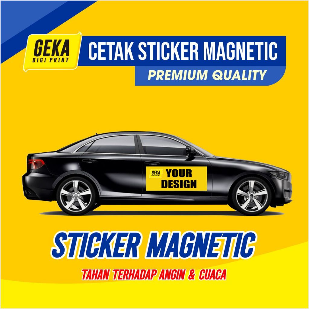 Cetak Sticker Magnetic Custom Sticker Magnetic Mobil