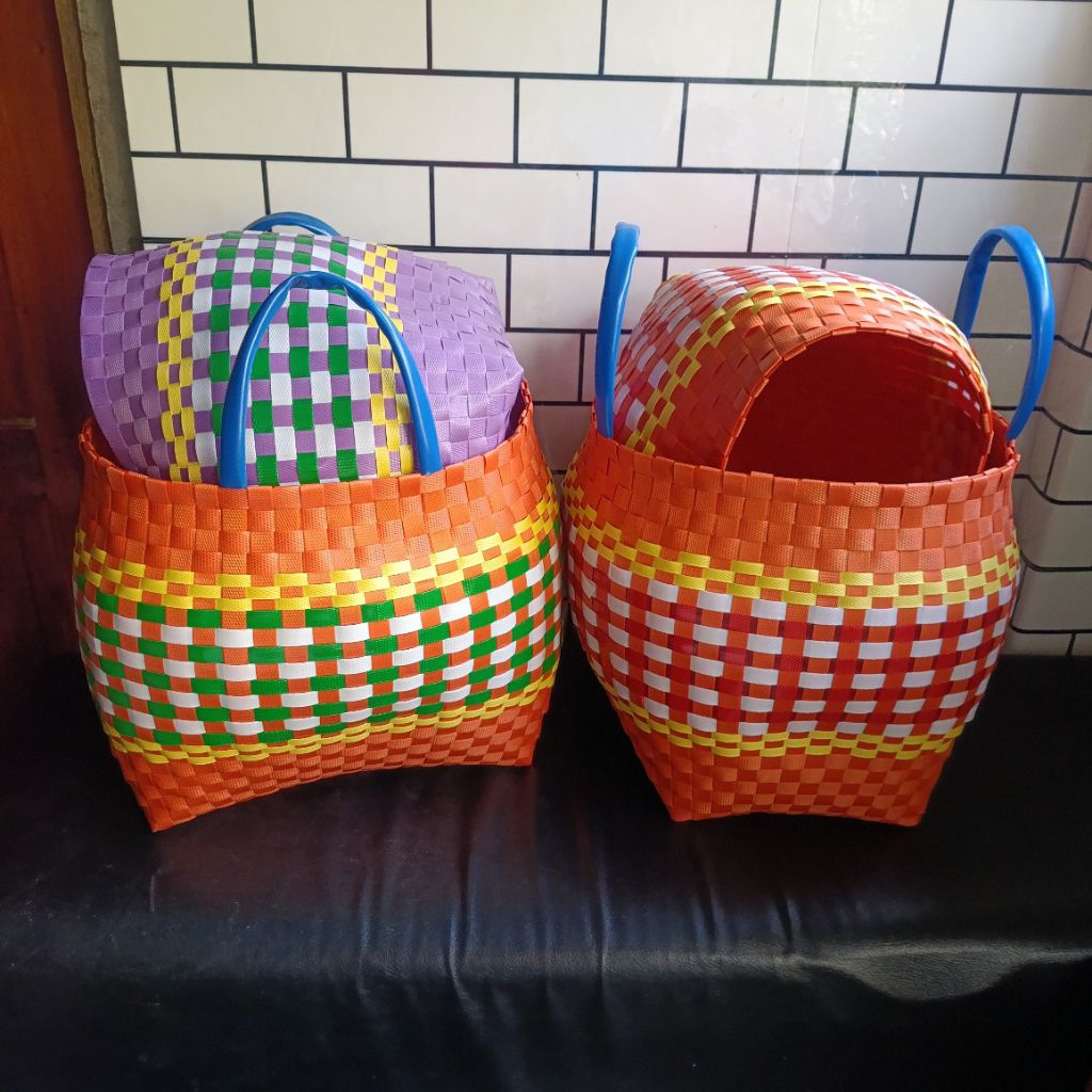 Tote Bag Bulat Tas Belanja Anyaman Tas Anyaman Bulat Tas Pasar Tas Belanja Pasar