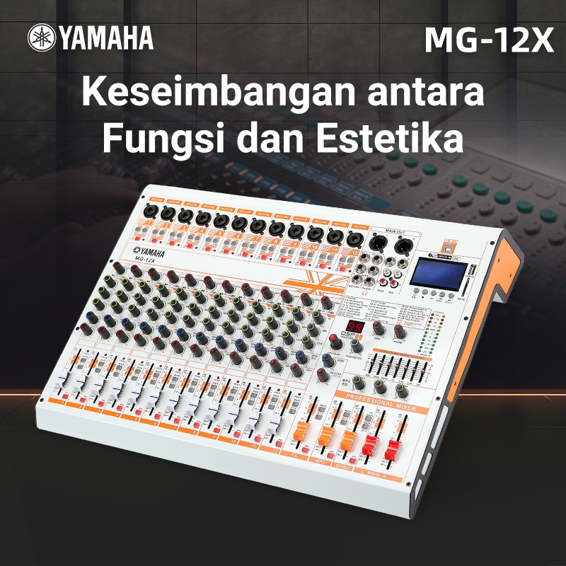 mixer karaoke,yamaha/original-MG-8X/12X,mixer audio,pencampur audio,built-in 7-band EQ,bawaan Memili