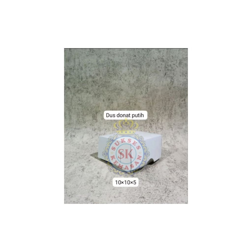 Dus Donat Putih/Box Kue /Box Donat Isi 1 /Kotak Kue