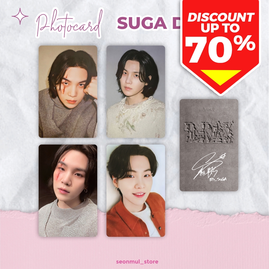 PHOTOCARD PC AGUST D D-DAY / BTS SUGA BENE TARGET / SUGA POB / SUGA D-DAY