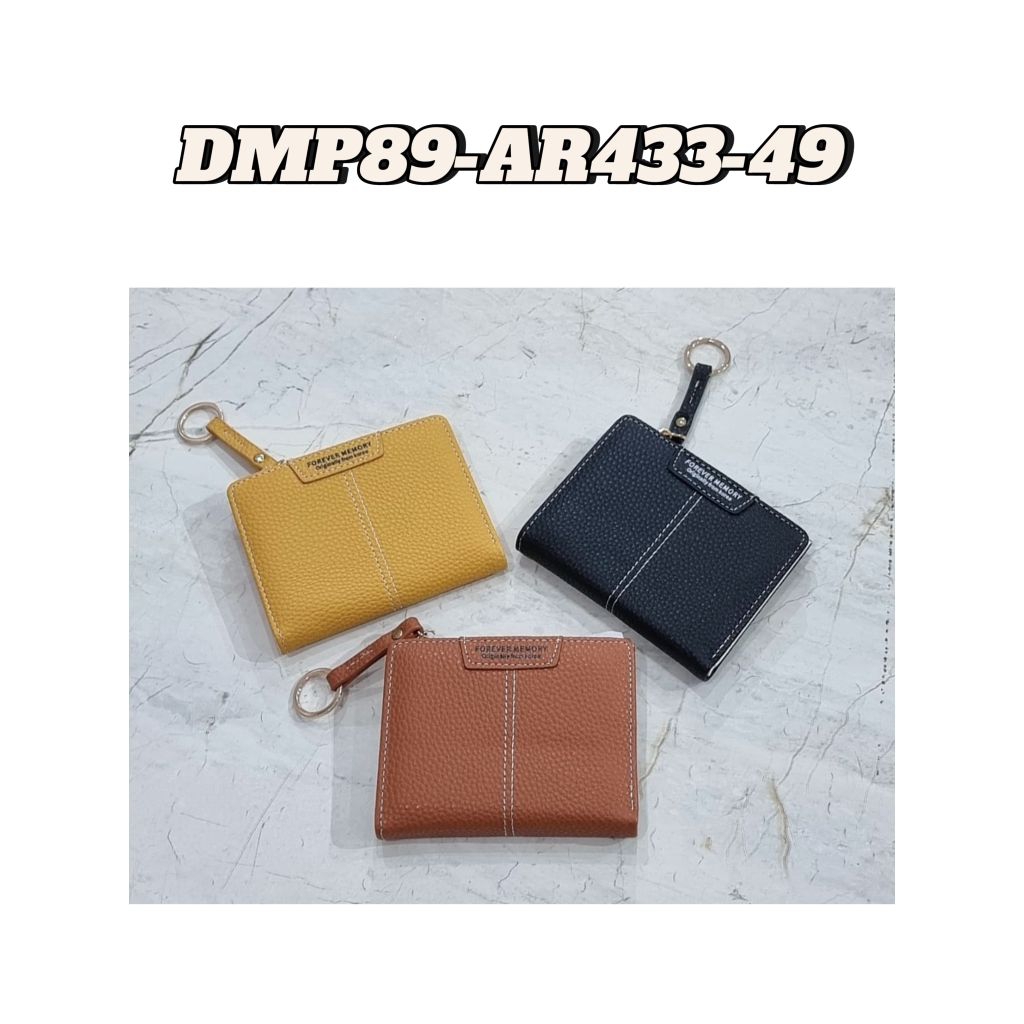 Dompet Wanita Lipat Simple Minimalist Motif Polos Cocok Untuk Kerja dan Sehari-hari DMP89-AR433-49
