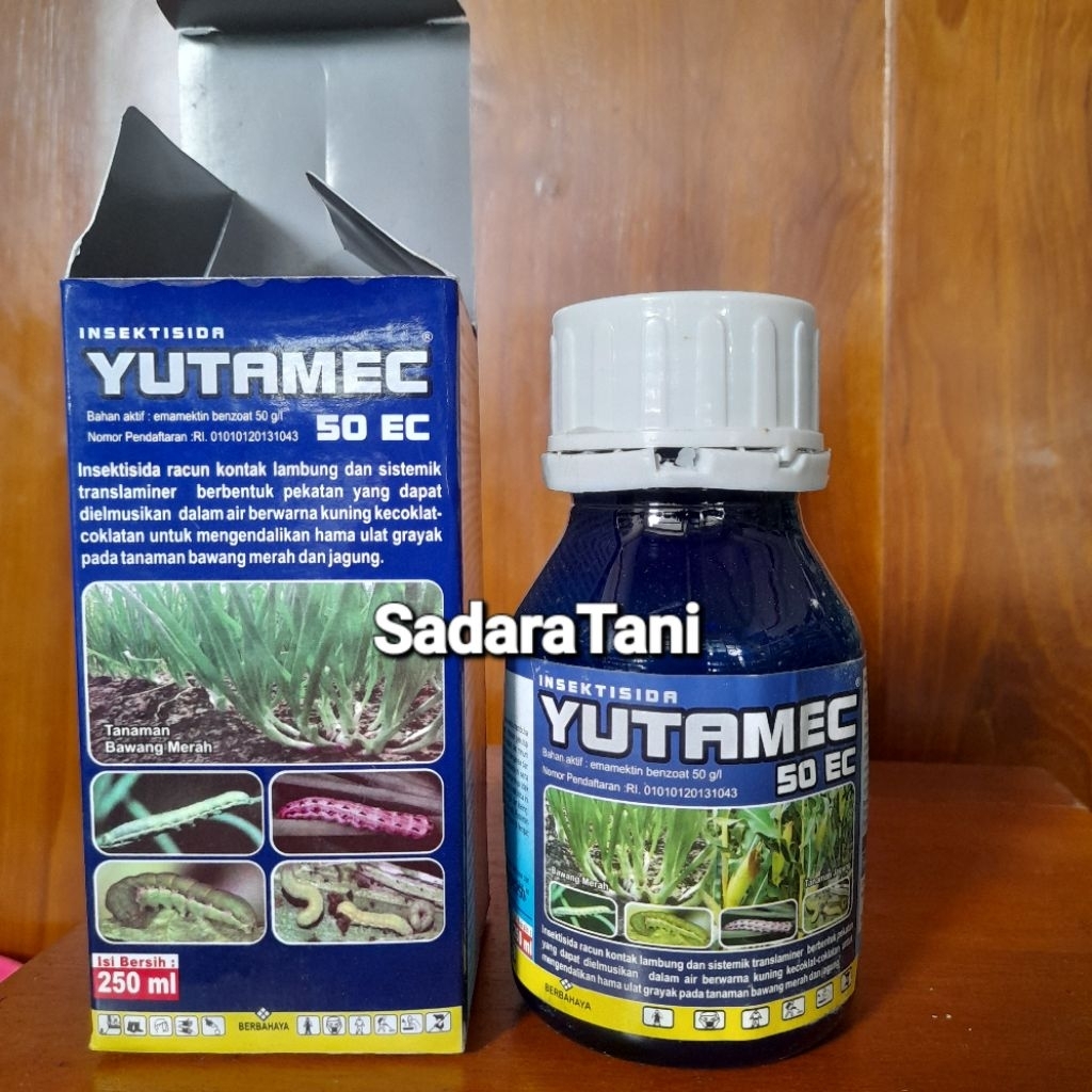 Insektisida YUTAMEC 50EC 250ml Bahan aktif : Emmamectin Benzoat 50g/l