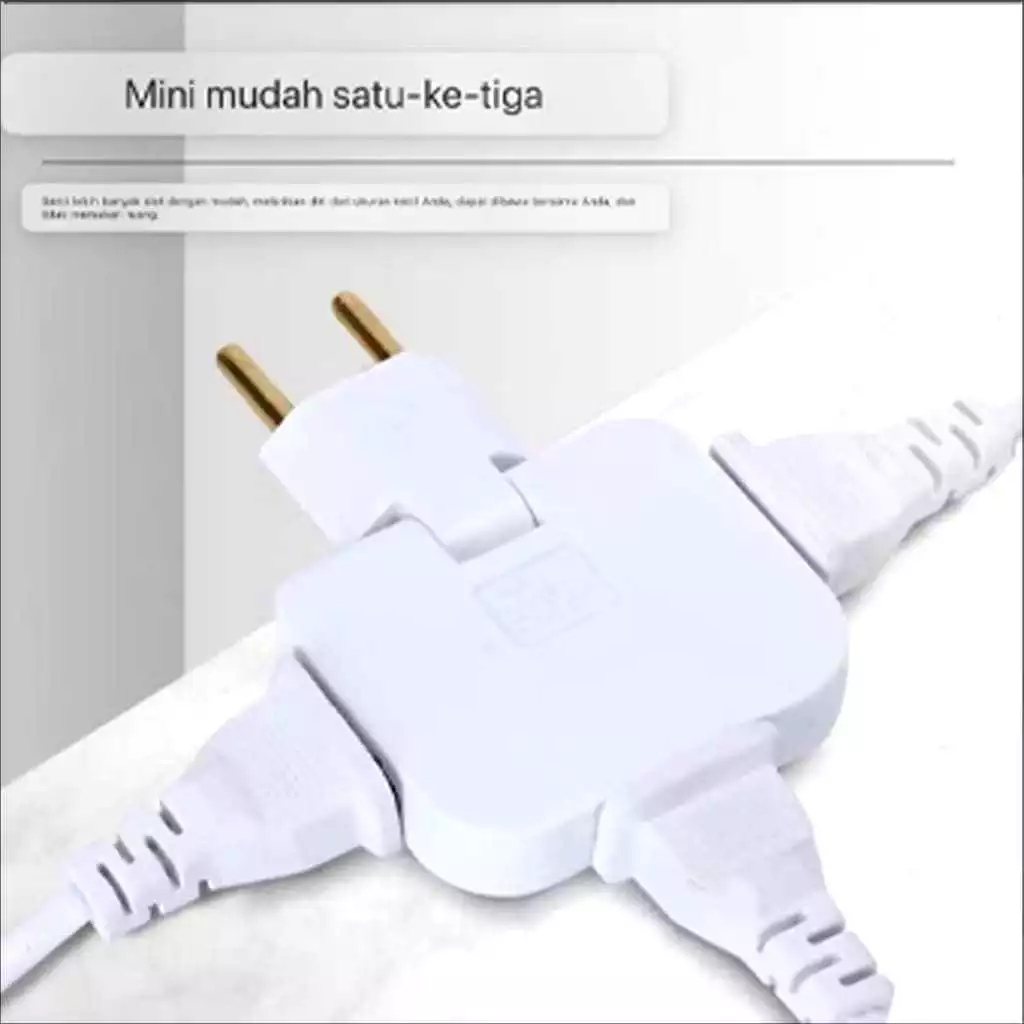 Colokan Lipat / Steker Lipat 3 in 1 ATN 326 630 640 / Power Converter Steker Sambungan Colokan Listr