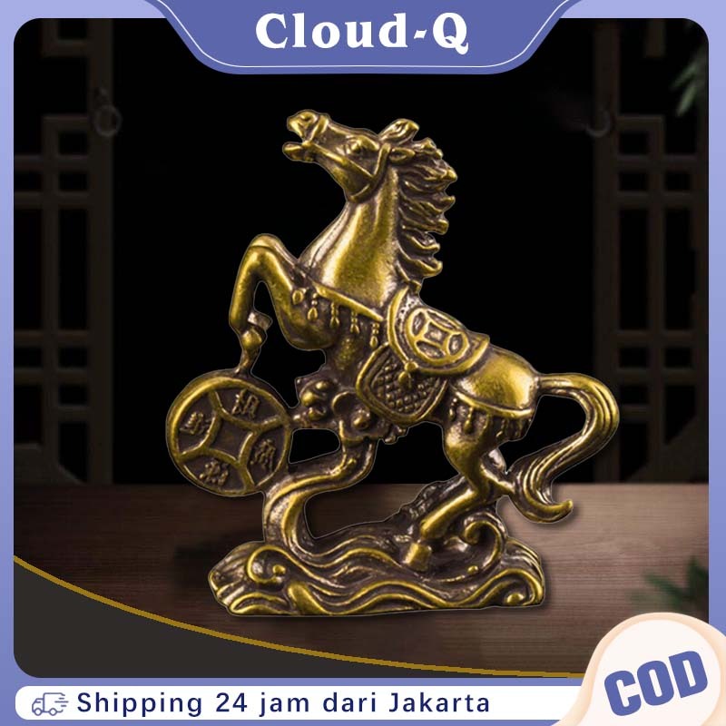 Hiasan Patung Kuda / Pajangan Patung Kuda / Patung Kuda Kuningan Home Decoration