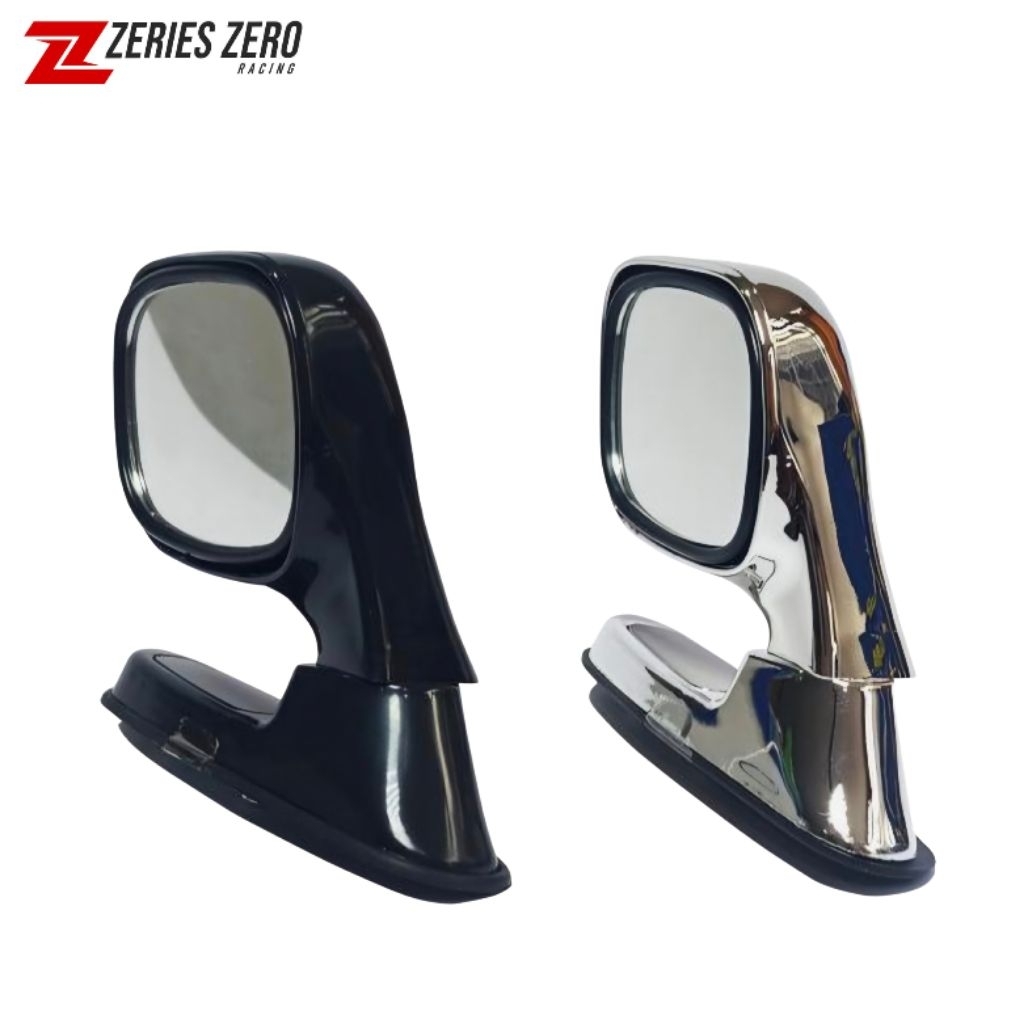 Spion Tanduk / Kap Mesin Mobil Universal Hitam Chrome Spot Mirror Blind Spot