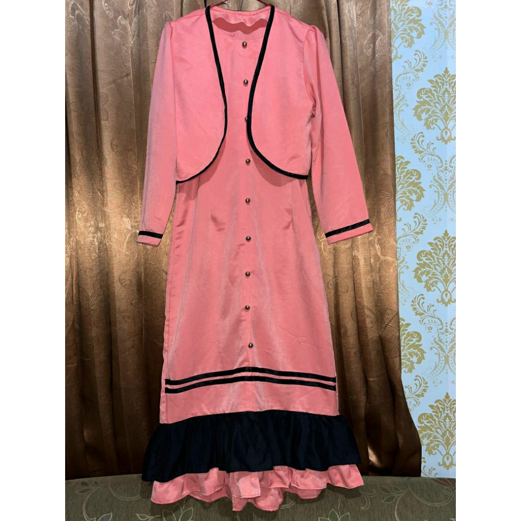 SF Gamis Rompi Polos - Orange