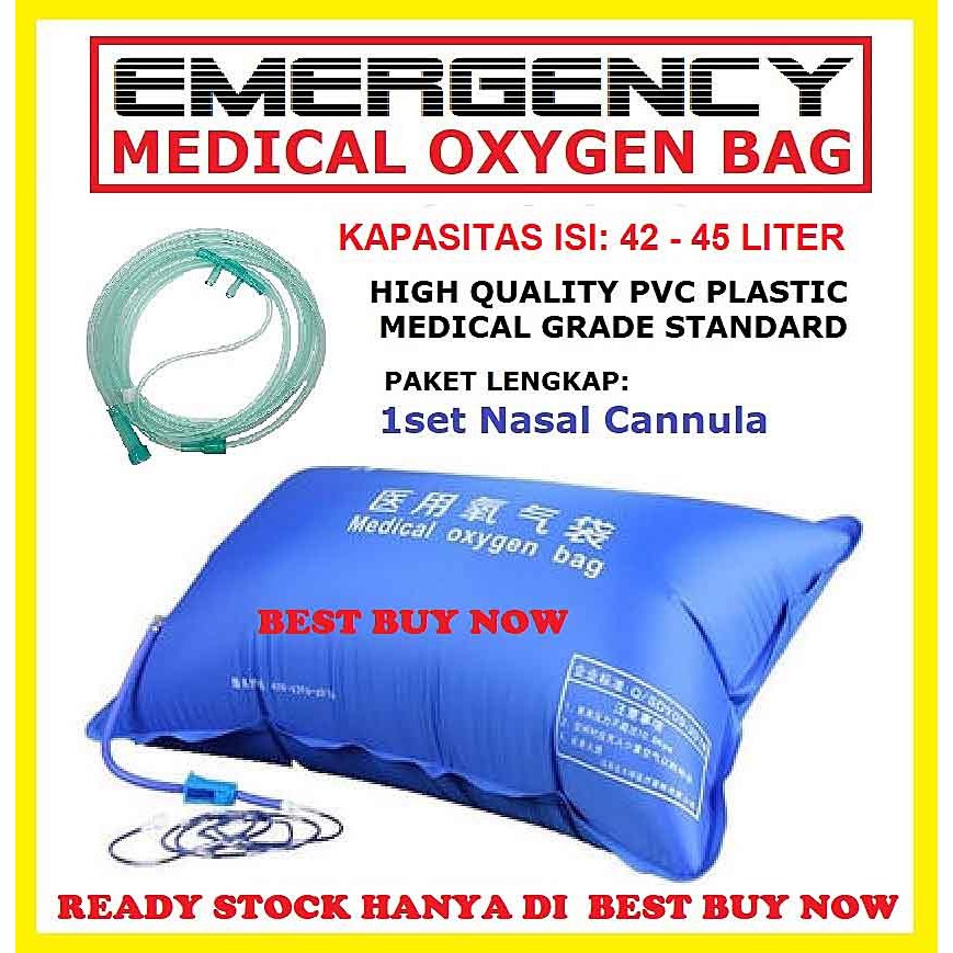 Bantal oksigen inhalator bag kantong oxygen tabung concentrator O2 medical