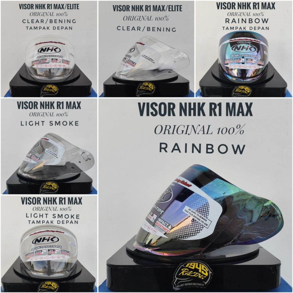 VISOR / KACA HELM NHK R1 MAX | VISOR / KACA HELM NHK R1 ELITE ORIGINAL 100%