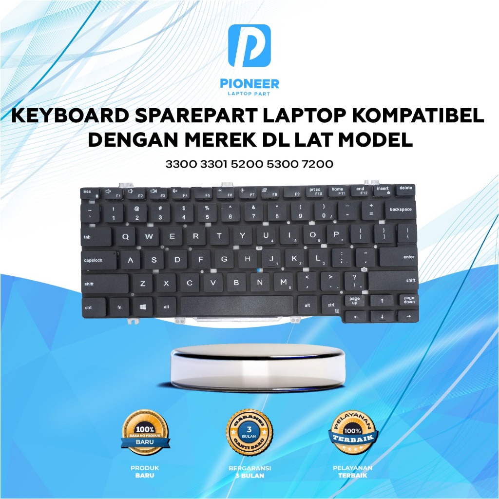 Keyboard Dell Latitude 3300 3301 5200 5300 7200 7300