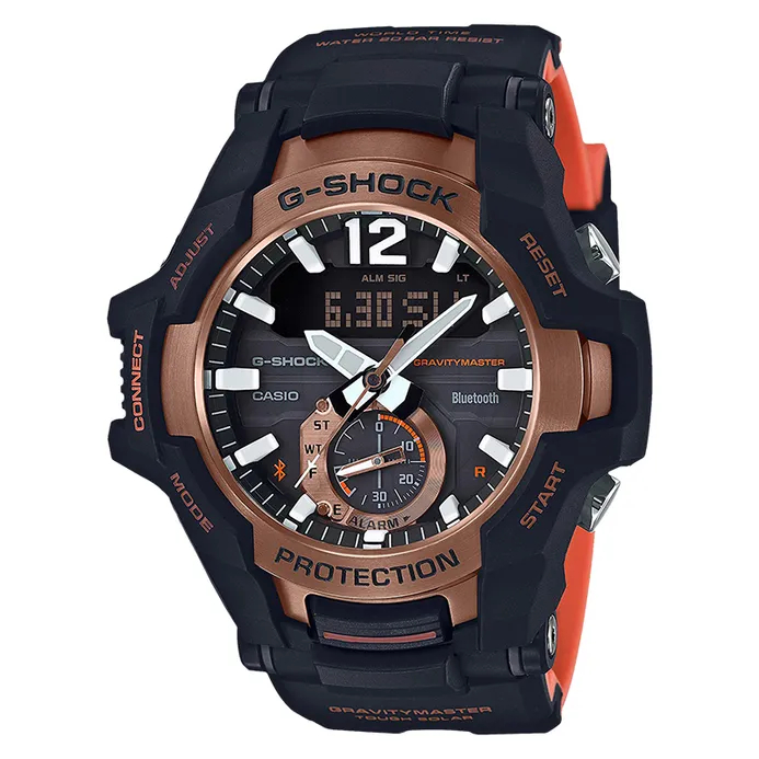 Jam Tangan Pria Casio G-Shock GR-B100-1A4DR Digital Analog Dial Dual Color Resin Strap